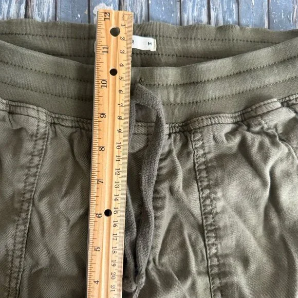Marine Layer Womens Luna Jogger Pants Medium Green Pull On Soft Stretch Travel - Picture 6 of 10